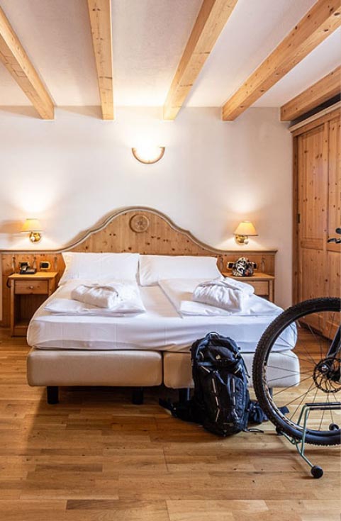 le camere dell'Hotel Soreghes